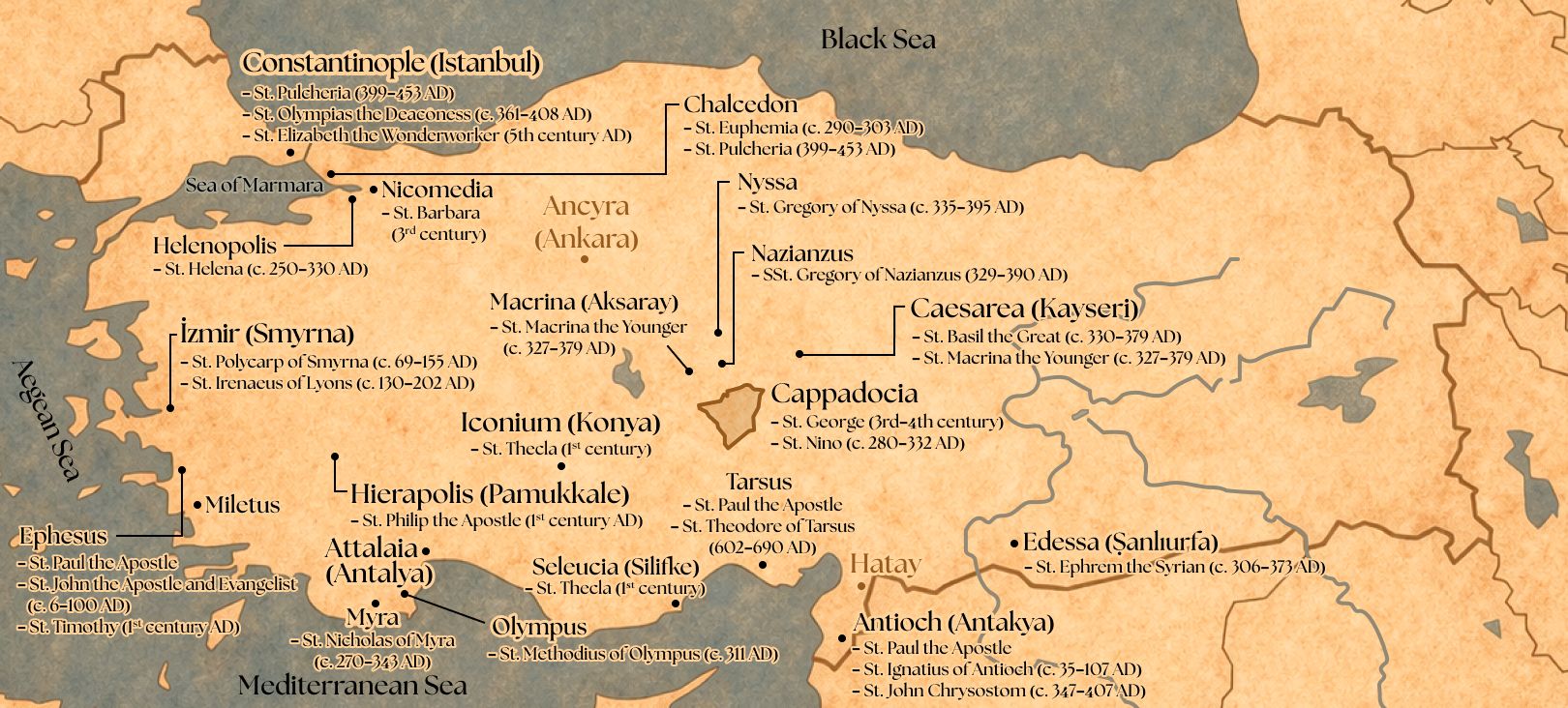Saints of Asia Minor